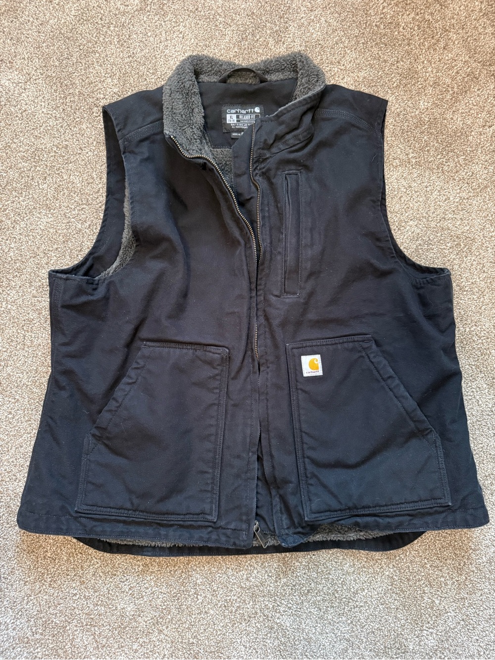 Women’s black Carhartt vest XL like new